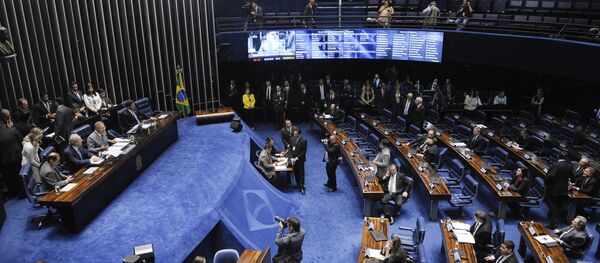Discussão sobre relatório que pede o Impeachment de Dilma Rousseff no Senado Federal Discussão sobre relatório que pede o Impeachment de Dilma Rousseff no Senado Federal - Sputnik Brasil