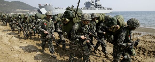 Exercícios Foal Eagle com militares de EUA e Coreia do Sul. - Sputnik Brasil