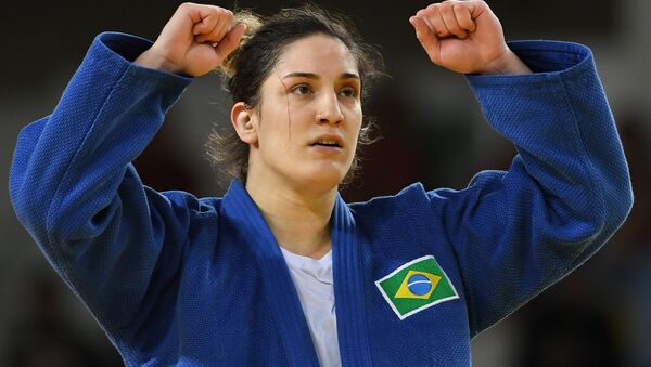 Judoca Mayra Aguiar conquistou a terceira medalha do Brasil nestas Olimpíadas - Sputnik Brasil