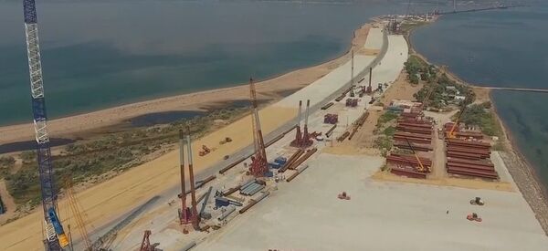 Vista espetacular da ponte da Crimeia - Sputnik Brasil