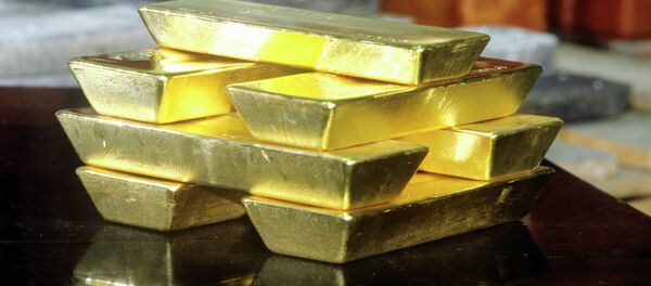 Barras de ouro - Sputnik Brasil