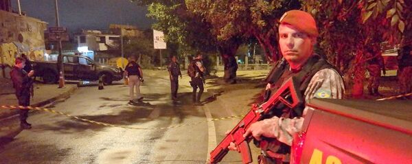 Força Nacional de Seguranca após ataque à agentes no Complexo da Maré - Sputnik Brasil