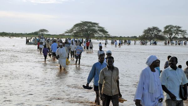Enchentes no Sudão em 2007 (arquivo) - Sputnik Brasil