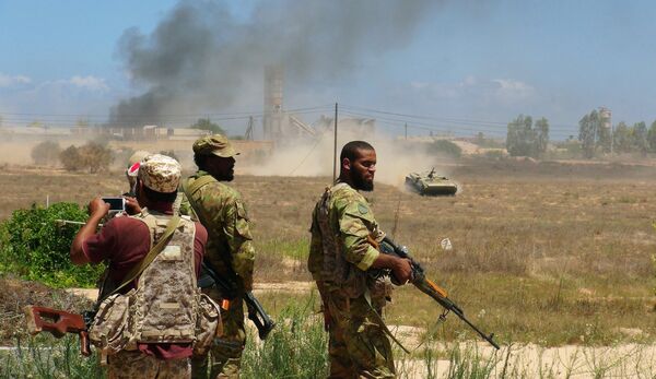 Forças líbias leais ao governo apoiado pela ONU Forças líbias leais ao governo apoiado pela ONU - Sputnik Brasil