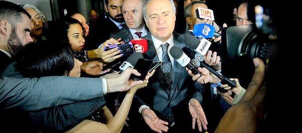 Renan confirma para esta quarta reunião para definir rito do impeachment - Sputnik Brasil