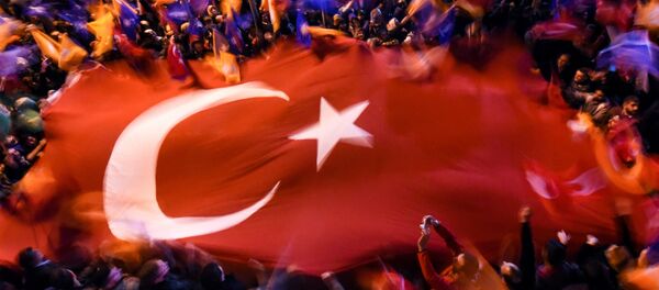 Grande bandeira da Turquia - Sputnik Brasil