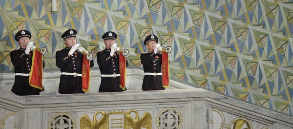 Esta foto mostra músicos atuando durante a cerimônia de entrega dos prêmios Nobel da Paz em 10 de outubro de 2015, em Oslo - Sputnik Brasil
