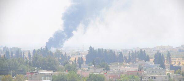 Vista da uma localidade perto de Jarablus em 24 de agosto de 2016, depois do início da operação turca - Sputnik Brasil