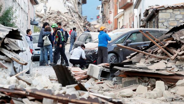 Terremoto na Itália - Sputnik Brasil