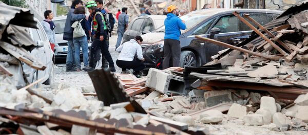 Terremoto na Itália - Sputnik Brasil