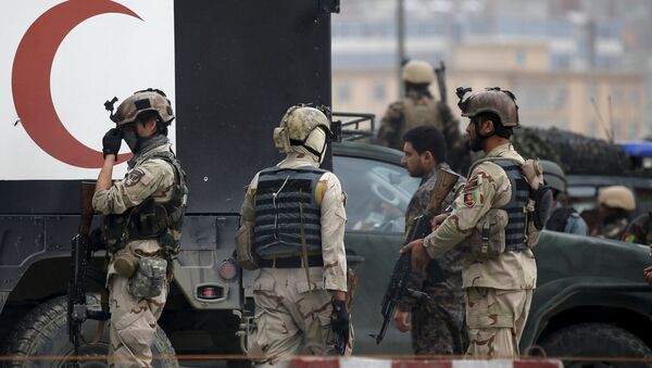 Forças afegãs após um ataque em Cabul - Sputnik Brasil