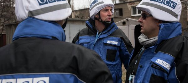 Observadores a OSCE na Ucrânia - Sputnik Brasil