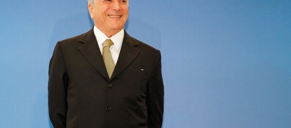 Presidente interino Michel Temer - Sputnik Brasil