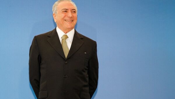 Presidente interino Michel Temer - Sputnik Brasil