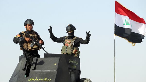Militares do Serviço antiterrorista iraquiano na província de Al-Anbar (foto de arquivo) - Sputnik Brasil