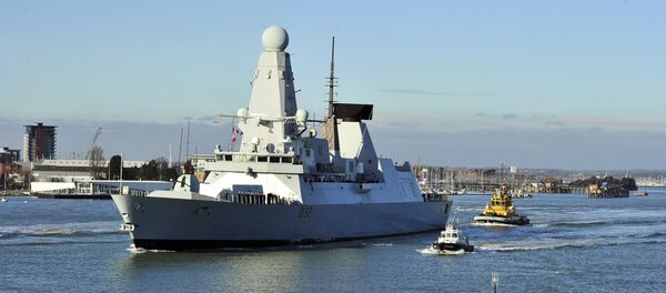 Destróier da Marinha Real do Reino Unido HMS Daring - Sputnik Brasil