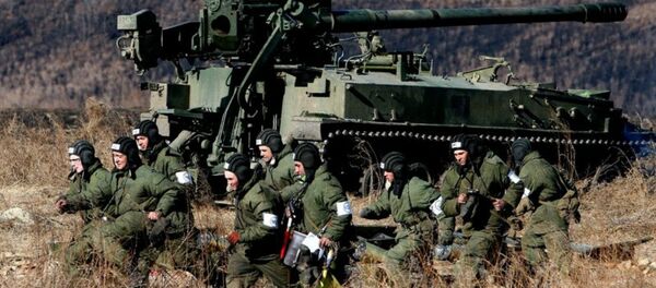 Exercícios militares dos soldados russos - Sputnik Brasil