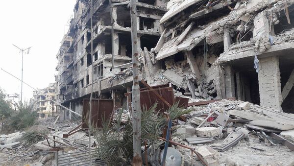 A cidade de Darayya destruída na Síria - Sputnik Brasil
