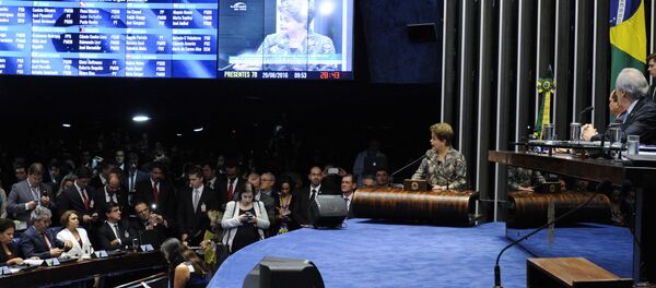 Dilma faz sua defesa no plenário do Senado - Sputnik Brasil