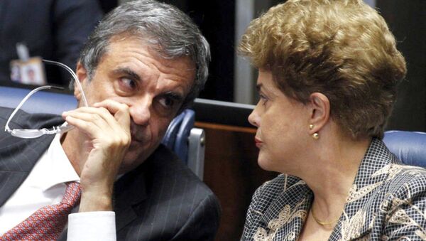 José Eduardo Cardozo e Dilma Rousseff - Sputnik Brasil