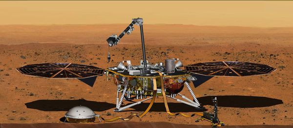 Módulo de pouso InSight da NASA Módulo de pouso InSight da NASA - Sputnik Brasil