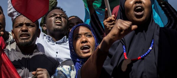 Protestos antigovernamentais na Etiópia - Sputnik Brasil