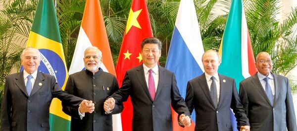 Presidente Michel Temer durante reunião do Brics, na China - Sputnik Brasil