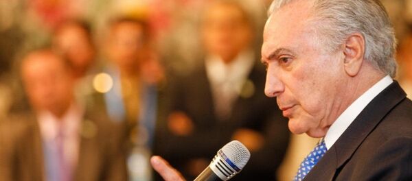 Michel Temer - Sputnik Brasil