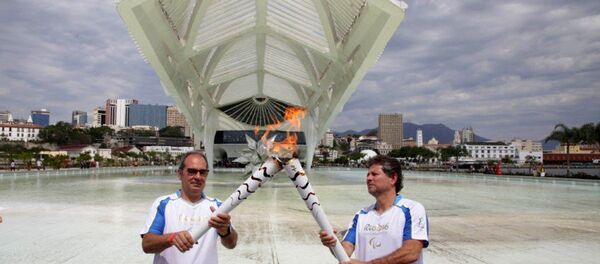 Revezamento na Tocha Paralímpica no Museu do Amanhã no Rio de Janeiro - Sputnik Brasil