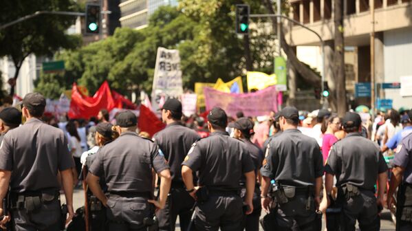 Marcha do Grito dos Excluídosno feriado de 7 de Setembro, no Rio de Janeiro - Sputnik Brasil