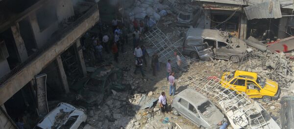 Ataque aéreo de Idlib,10 de setembro de 2016 - Sputnik Brasil