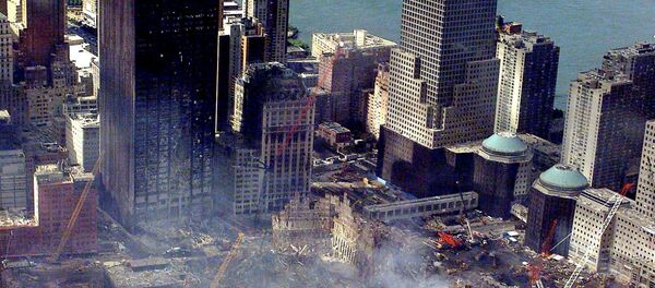 Nova York destruida depois dos atentados terroristas em 11 de setembro (arquivo) - Sputnik Brasil