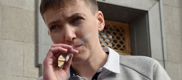 A deputada da Suprema Rada da Ucrânia Nadezhda Savchenko - Sputnik Brasil