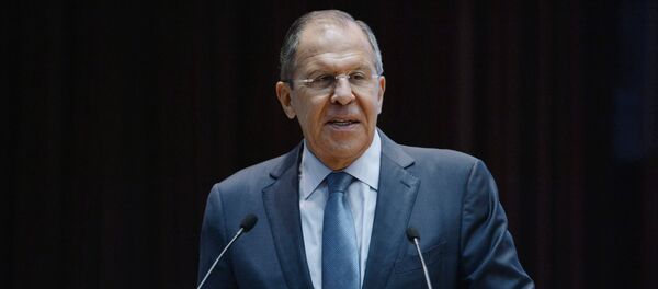Sergei Lavrov, ministro das Relações Exteriores da Rússia, durante um encontro com estudantes do Instituto de Relações Internacionais de Moscou (arquivo) - Sputnik Brasil