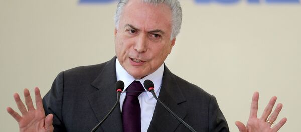 Michel Temer, presidente do Brasil - Sputnik Brasil