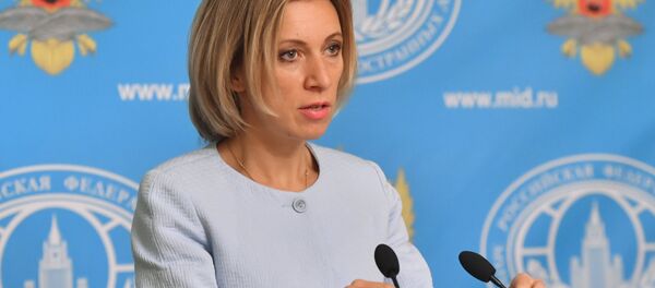 Representante oficial da chancelaria russa, Maria Zakharova, durante a entrevista coletiva em Moscou, Rússia, 15 de setembro de 2016 - Sputnik Brasil