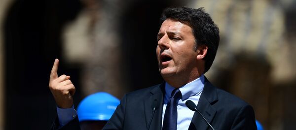 Primeiro-ministro italiano Matteo Renzi - Sputnik Brasil