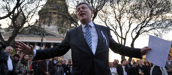 Grigory Yavlinsky, fundador do partido Yabloko, em São Petersburgo - 15 de maio de 2012 - Sputnik Brasil