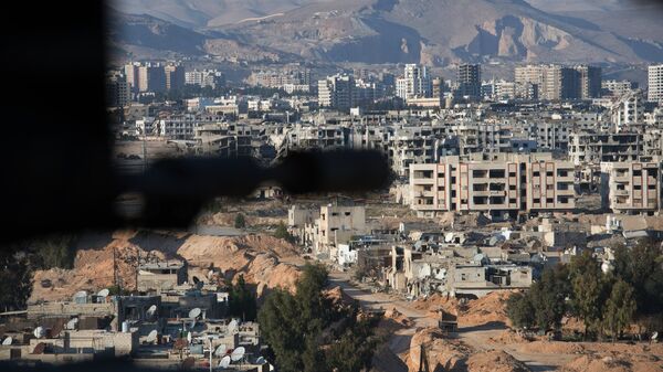 Um bairro de Damasco ocupado pela Frente al-Nusra - Sputnik Brasil