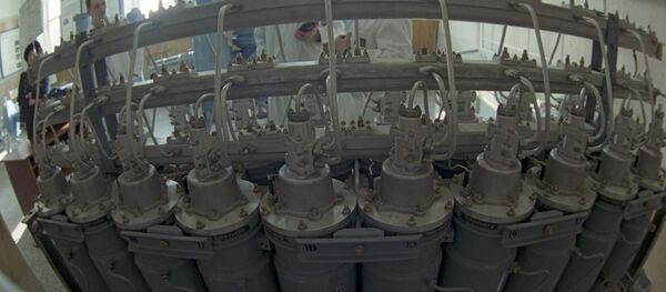 Сentrífugas de gás para enriquecimento de urânio Сentrífugas de gás para enriquecimento de urânio - Sputnik Brasil