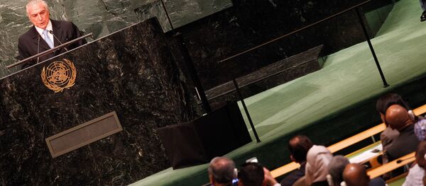 Temer defende reforma no Conselho de Segurança em discurso que inaugurou a 71ª Assembleia Geral da Organização das Nações Unidas - Sputnik Brasil