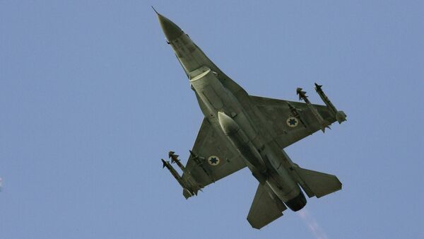 Caça israelense F-16 (imagem de arquivo) - Sputnik Brasil