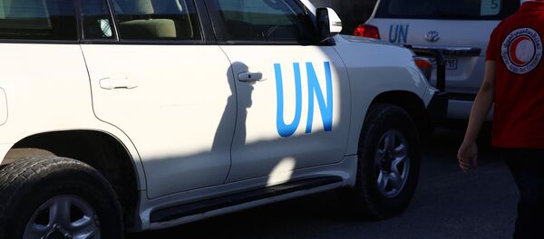 Veículo de ajuda humanitária da ONU - Sputnik Brasil
