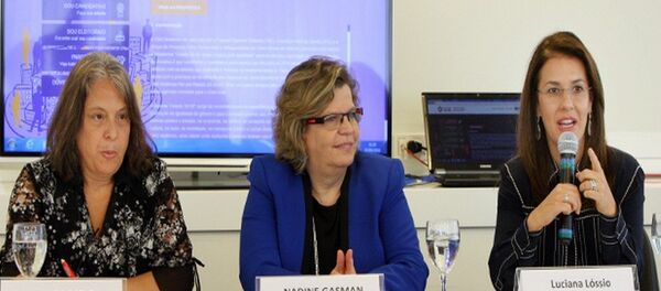 Lançamento da Plataforma ONU Mulheres com TSE - Sputnik Brasil