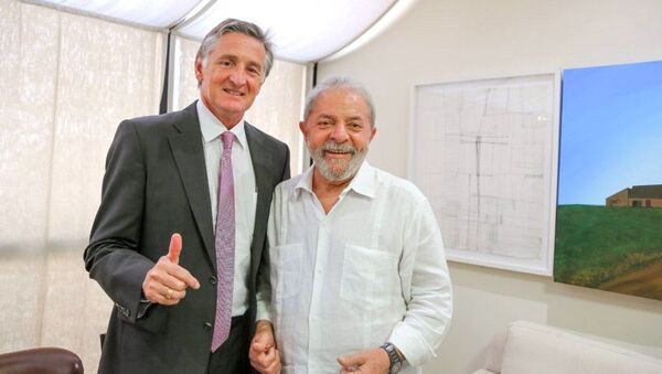 Ex-presidente Lula encontra-se com o secretário-geral da UNI Sindicato Global, Philip Jennings, em São Paulo - Sputnik Brasil