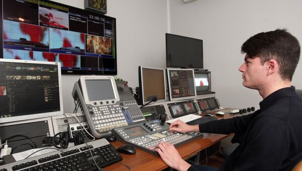 Estúdio da ATR, antiga TV tártara da Crimeia - Sputnik Brasil