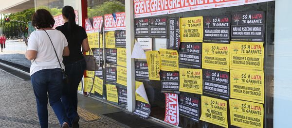 Bancários greve 2 - Sputnik Brasil