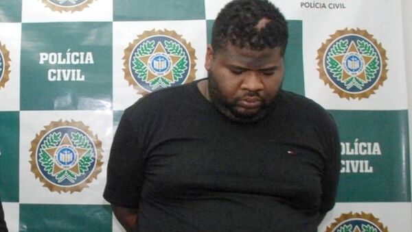 Traficante Fat Family ao ser preso em Junho no Rio - Sputnik Brasil