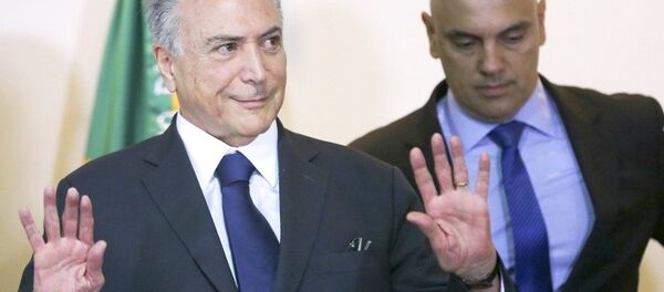 Michel Temer e Alexandre de Moraes - Sputnik Brasil