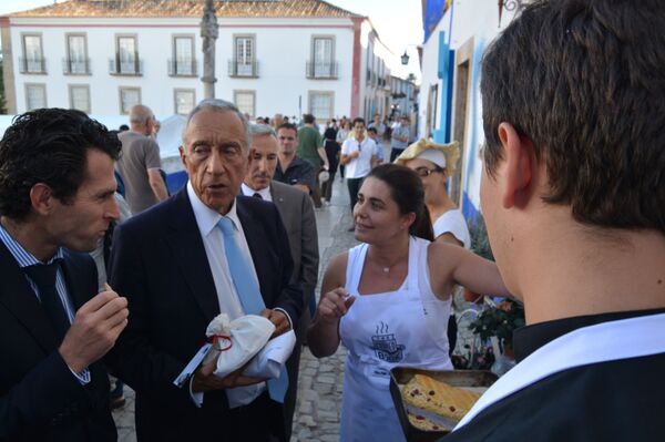 Marcelo Rebelo de Sousa em Óbidos - Sputnik Brasil